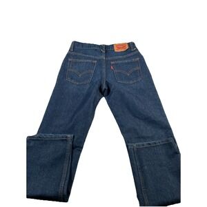 Levis 514 Women's 14 Straight Cut Dark Blue Denim Jeans 27X29 I18